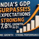 भारत की जीडीपी ने उम्मीदों को पछाड़ा: पहली तिमाही में 7.8% की दमदार वृद्धि