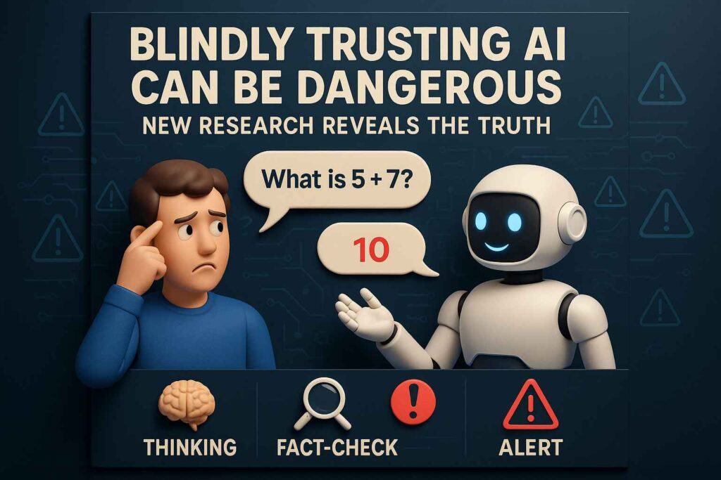 Blindly Trusting AI Can Be Dangerous – नई रिसर्च ने खोला राज़