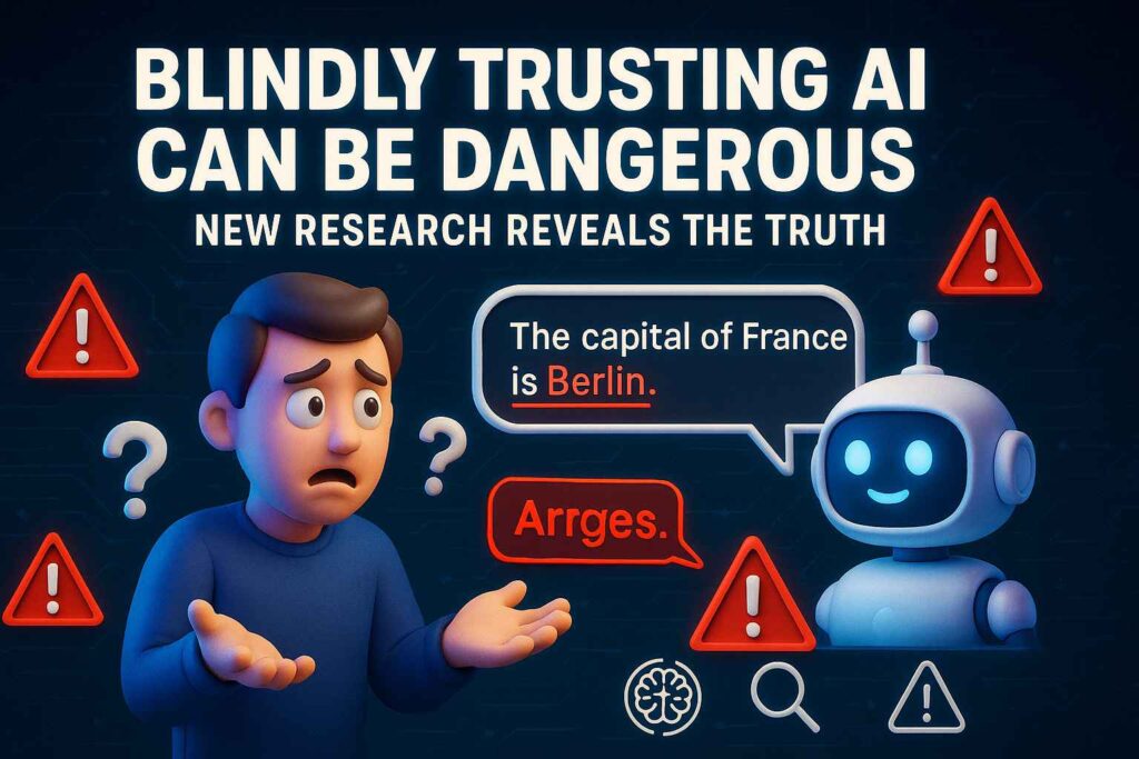 Blindly Trusting AI Can Be Dangerous